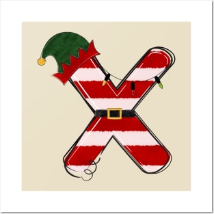 Letter X (Christmas Alphabet) Posters and Art